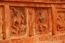 A The wall Carvings of various deities