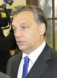 Image 39Viktor Orbán, the Prime Minister of Hungary (1998–2002, 2010–present) (from History of Hungary)