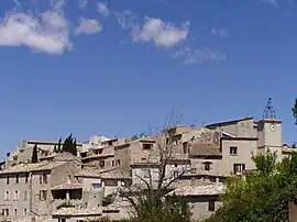 A general view of the village of Lurs