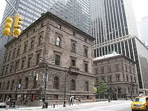 The Villard Houses as seen from across the intersection of Madison Avenue and 51st Street