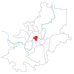 Location of Žvėrynas