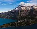 Vimy Peak above Waterton Lake