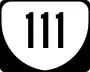 State Route 111 marker