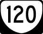 State Route 120 marker