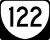 State Route 122 marker