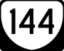 State Route 144 marker