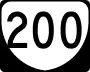 State Route 200 marker