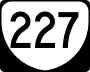 State Route 227 marker