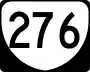 State Route 276 marker