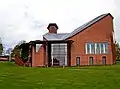 Virklund Church in Silkeborg (Inger and Johannes Exner, 1994). Brick is a prominent material in Danish architecture.