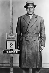 1958 mug shot of Vito Genovese.