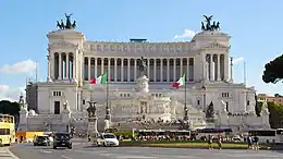 Image 29The Altare della Patria in Rome, a national symbol of Italy celebrating the first king of the unified country, and resting place of the Italian Unknown Soldier since the end of World War I. It was inaugurated in 1911, on the occasion of the 50th Anniversary of the Unification of Italy. (from Culture of Italy)