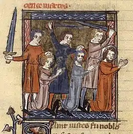 The martyrdom of Vitus, Modestus, and Crescentia.