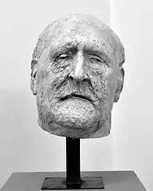 A bust of Karel Pravoslav Sádlo, by Vlasta Prachatická (1960),  his niece