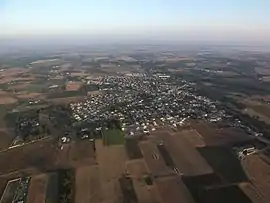 An aerial view of Saint-Just