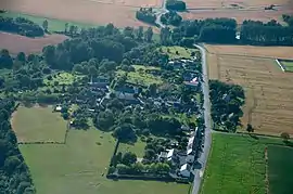 An aerial view of Sainte-Fauste