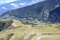 Summer view upon the ski area