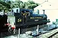 W24 Calbourne at Havenstreet Station in October 2000, in SR livery with original bunker.