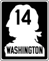 Primary State Highway 14 marker