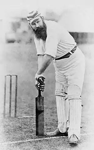 Image 25Cricketer W. G. Grace, with his long beard and MCC cap, was the most famous British sportsman in the Victorian era. (from Culture of the United Kingdom)