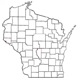 Location of Diamond Bluff, Wisconsin