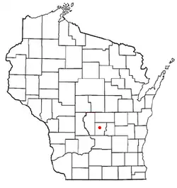 Location of Harris, Wisconsin