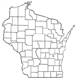 Location of Lamartine, Wisconsin