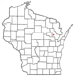 Location of Maple Valley, Wisconsin