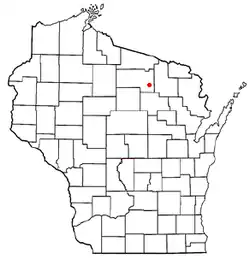 Location of Monico, Wisconsin