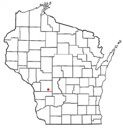 Location of Wellington, Wisconsin