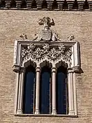 Gothic window built by the Catholic Monarchs in 1512