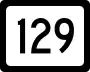 West Virginia Route 129 marker