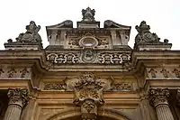 Architectural detail above main door