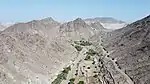 The Wadi Hayl, facing Eastwards towards Fujairah