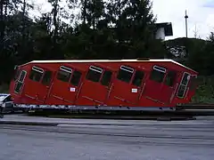 Old Hungerburgbahn car following decommissioning