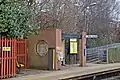 One of the platform waiting shelters.