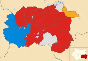 2019 results map