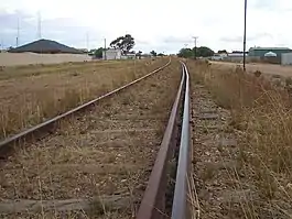 Disused dual-gage rails