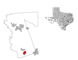 Location of Brookshire, Texas