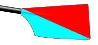 Image showing the rowing club's blade colours