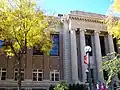 Walter Library's exterior, as seen from Northrop Mall