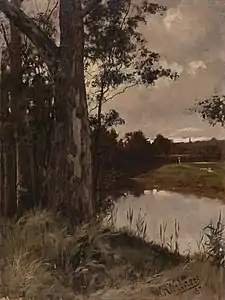 Evening on the Yarra, 1887, National Gallery of Victoria