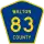 County Road 83 marker