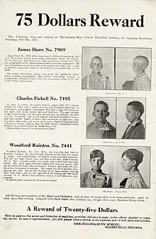 The boys pictured from the front and side with descriptions in text