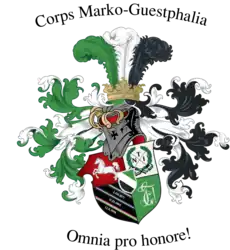 Wappen des Corps Marko-Guestphalia Aachen