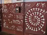 Warli art at Sabarmati Ashram