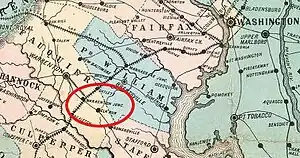 old county map with railroad