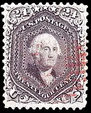 Washington, general issue of 1862, 24c