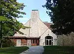 Main entrance to Black Hawk Lodge