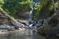 The waterfall in March 2016